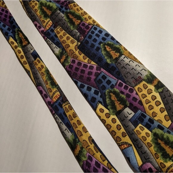 City Streets J. Garcia Cityscapes Artsy Tie Buildings Perspective  Multicolor - Picture 4 of 5